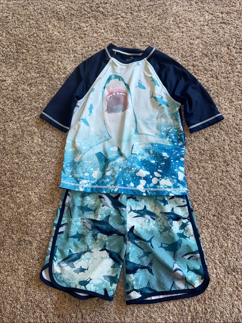 Wonder Nation two piece swim set size medium or 8